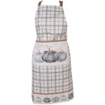Clayre & Eef Bavlněná károvaná zástěra s dýněmi Country Style Pumpkin 70x85 cm – Hledejceny.cz