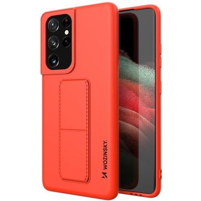 Pouzdro WOZINSKY Kickstand Samsung Galaxy S21 Ultra 5G červené