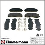 Sada brzdových destiček, kotoučová brzda ZIMMERMANN 25378.185.2 – Hledejceny.cz