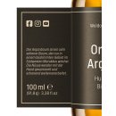 WoldoHealth Arganový olej 100% bio z Maroka lisovaný za studena vegan sérum s arganovým olejem proti stárnutí péče o obličej a tělový olej 100 ml