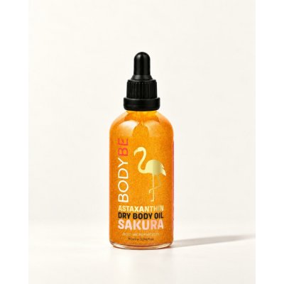 BODYBE ASTAXANTHIN DRY GOLDEN BODY OIL - Suchý zlatý tělový olej – Sakura - 100ml – Hledejceny.cz