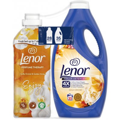 Lenor gel Gold Orchid 35 PD + Lenor aviváž Gold Orchid 28 PD – Zbozi.Blesk.cz