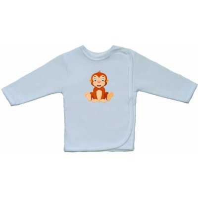 Novorozenecká košilka Gama větší sedící opička