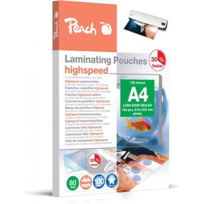 Peach PEACH laminovací fólie A4 - 100 ks, 80 mic, HIGHSPEED, PP580-22 – Zbozi.Blesk.cz