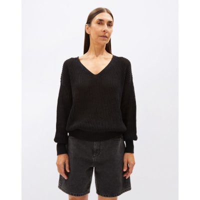 Armedangels Ranaa Crochet Lino 105 black – Zboží Dáma