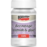 Pentart Lepidlový lak na decoupage matný 100 ml – Zboží Dáma