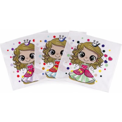 Prima-obchod Dětský obrázkový kapesník, barva 1 mix vzorů princezna – Zboží Dáma