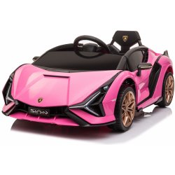 Eljet dětské elektrické auto Lamborghini Sian růžová