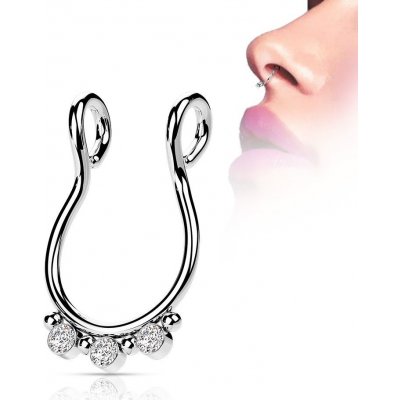 Šperky4U falešný piercing do nosu septum ST0020-ST – Zbozi.Blesk.cz