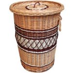 HRADIL H092 Proutěný koš na prádlo kulatý 67 x 52 x 52 cm – Zboží Dáma