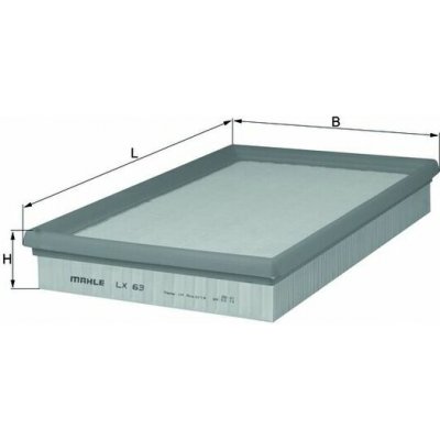 MAHLE ORIGINAL Vzduchový filtr LX63 – Hledejceny.cz