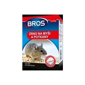 Rodenticid BROS zrno na myši a potkany 6x20g