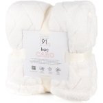 Mybesthome přehoz na křeslo mikrovláknový pléd CAROL krémová 70 x 160 cm – Zboží Dáma