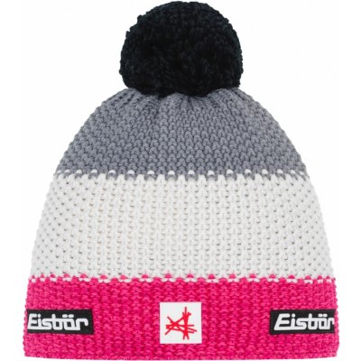 Eisbär Star Pompon MÜ SP 142/Pinkmeliert/White/Graumele – Hledejceny.cz