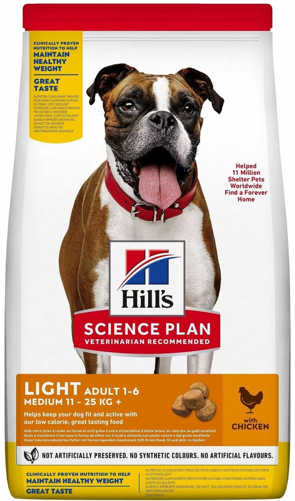 Hill’s Science Plan Adult Light Medium Chicken 2,5 kg