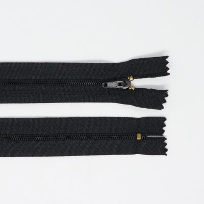 Spirálový zip, šíře 3 mm, délka 45 cm, černá – Zboží Mobilmania