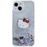 Hello Kitty Liquid Glitter Electroplating Head Logo iPhone 15, čiré – Sleviste.cz