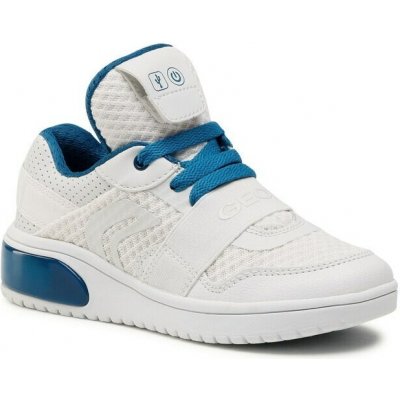 Geox dětské tenisky Xled Sneaker White/Petrol – Sleviste.cz