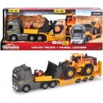 Majorette Kamion s nakladačem Volvo Truck & Wheel Loader 35 cm délka se zvukem a světlem – Zboží Dáma