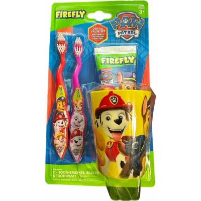 Paw Patrol Tlapková patrola zubní kartáček 2 kusy + zubní pasta 75 ml + kelímek dárková sada – Zboží Mobilmania