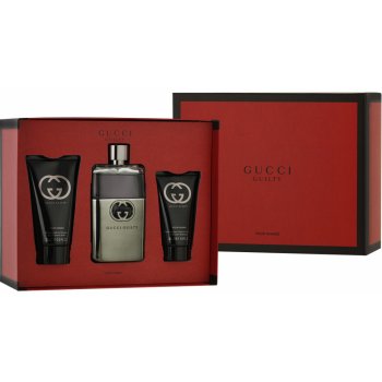 Gucci Guilty Pour Homme EDT 90 ml + sprchový gel 50 ml + balzám po holení 75 ml dárková sada