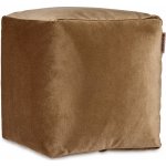 Giftdecor Sametový taburet, 30 x 30 cm, hnědý – Zboží Dáma