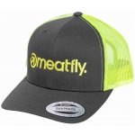 Meatfly MF Logo Trucker Charcoal/Neon Green Šedá – Hledejceny.cz