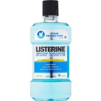 Listerine Stay White ústní voda s bělicím účinkem příchuť Arctic Mint (Antibacterial Mouthwash) 500 ml