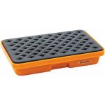 Plastová záchytná vana Manutan Expert s roštem, 640 x 410 mm, kapacita 20 l – Sleviste.cz