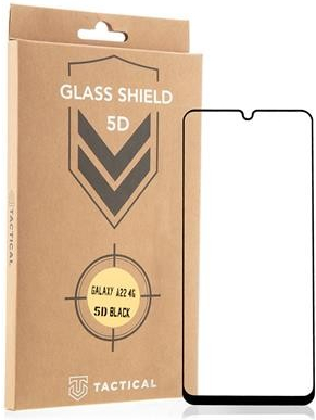 Pouzdro Tactical Glass Shield 5D sklo pro Samsung Galaxy A22 4G Black
