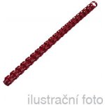 Plastové hřbety pro vazbu 9/16", 10 mm, červené – Zboží Živě