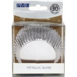PME Košíčky papírové s fólií Stříbrné metalické v.28x50mm 30ks – Zboží Dáma