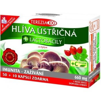 Terezia Company Hlíva ústřičná + laktobacily + vitamin C 60 kapslí