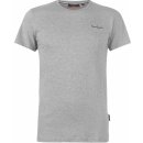 Pierre Cardin Plain T Shirt Mens Grey Marl