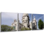 Obraz 3D třídílný - 150 x 50 cm - Sacré Coeur sacré coeur Paříž France – Hledejceny.cz