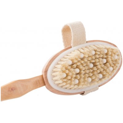 VERK GROUP Dřevěný masážní kartáč s odnímatelnou rukojetí – Zbozi.Blesk.cz