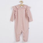 New Baby Kojenecký bavlněný overal Stripes bílý – Zboží Dáma