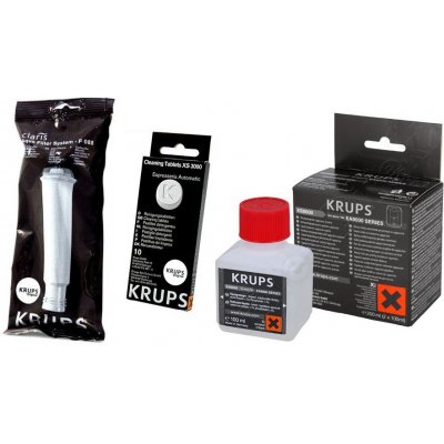 Krups F08801 Aqua Claris + XS300010 čisticí tablety + XS900010 čisticí tekutina do Barista – Hledejceny.cz