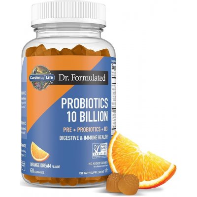 Garden of Life Dr. Formulated Probiotika 10B pomeranč medvídci 60 bonbonů – Hledejceny.cz