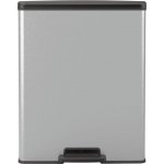 Curver Deco BIN 65L Odpadkový koš 48,6 x 31,6 x 61,5 cm stříbrný 01128-C70 – Zboží Dáma