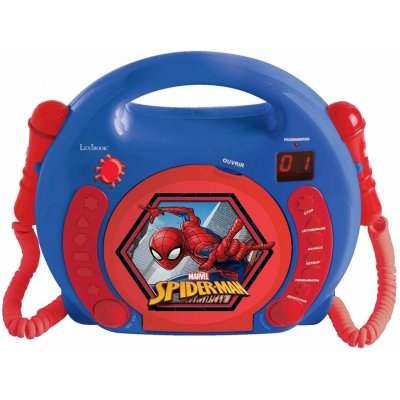 Lexibook Přenosný CD přehrávač se 2 mikrofony Spider Man – Zboží Mobilmania