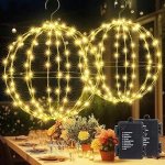 Joomer LED světelné koule na baterie, teplá bílá, 2 kusy, 120 diod, 8 režimů – Hledejceny.cz