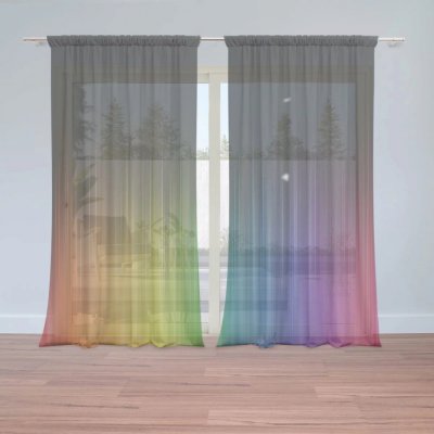 Záclony Duhová záře: 2 ks - 150x250 cm - Sablio – Hledejceny.cz