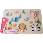 Teddies vkládačka/puzzle deskové obrysové zoo dřevo 30x21cm ve fólii – Hledejceny.cz