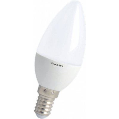 SANDRIA LED žárovka E14 S2625 SANDY LED E14 C37 5W SMD 3000K – Hledejceny.cz
