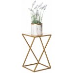 DekorStyle Stojan na květiny Jacy zlatý – Zboží Dáma