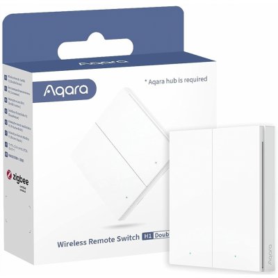 Aqara Smart Wall Switch H1 EU (With Neutral, Double Rocker) WS-EUK04 – Zboží Živě