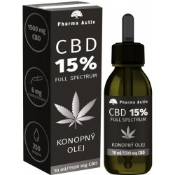 Pharma Activ CBD 15% Full Spectrum KONOPNÝ OLEJ 10 ml