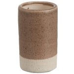 Hnědo krémová váza - 7*7*12 cm - J-Line by Jolipa – Hledejceny.cz