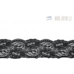 Elastická krajka černá, 100 mm – Zboží Dáma